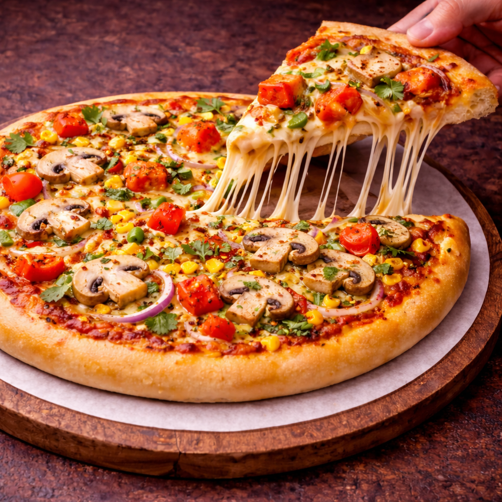 Mix Veg Mushroom Pizza - Image 3