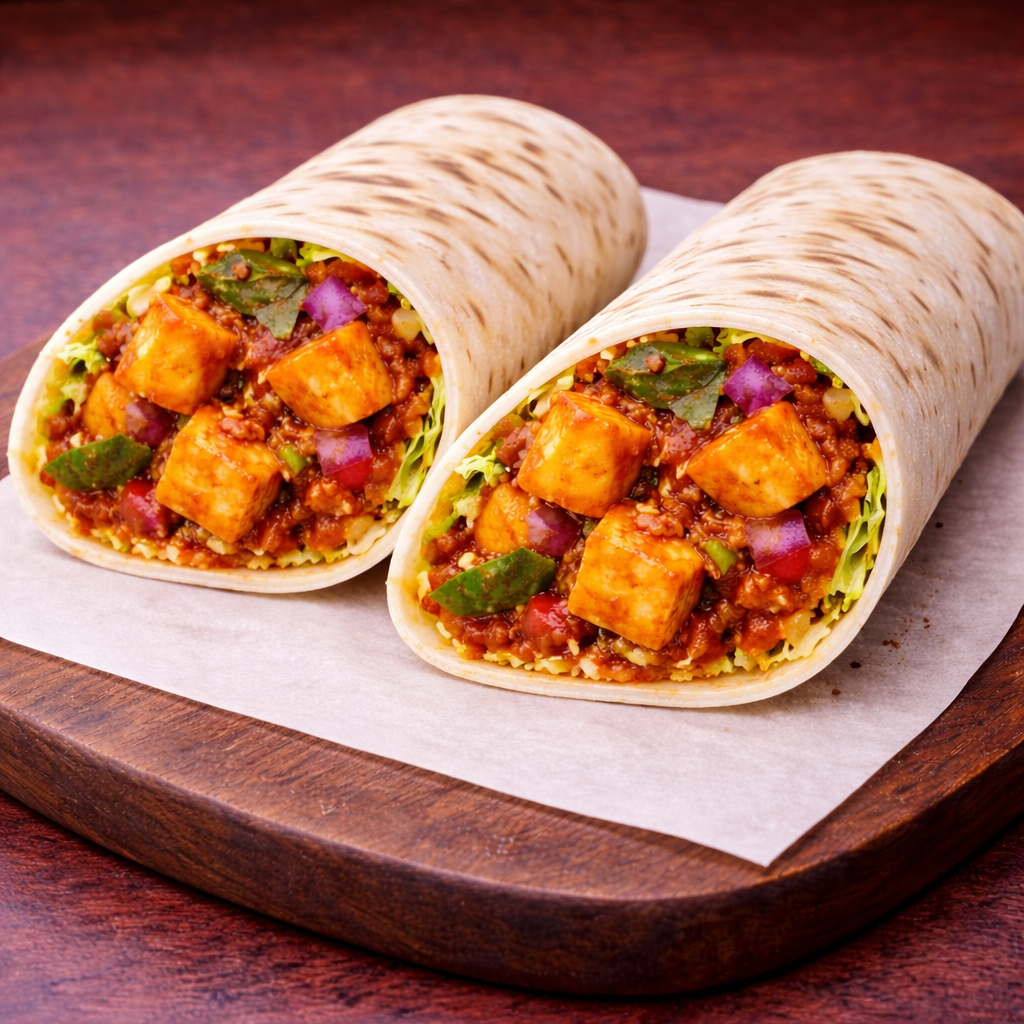 Saucy Paneer Wrap