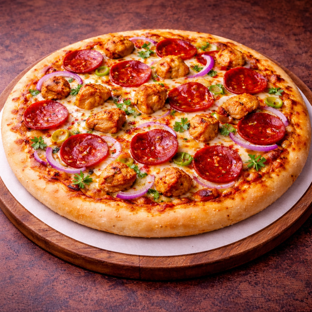 Chicken Pepperoni Pizza