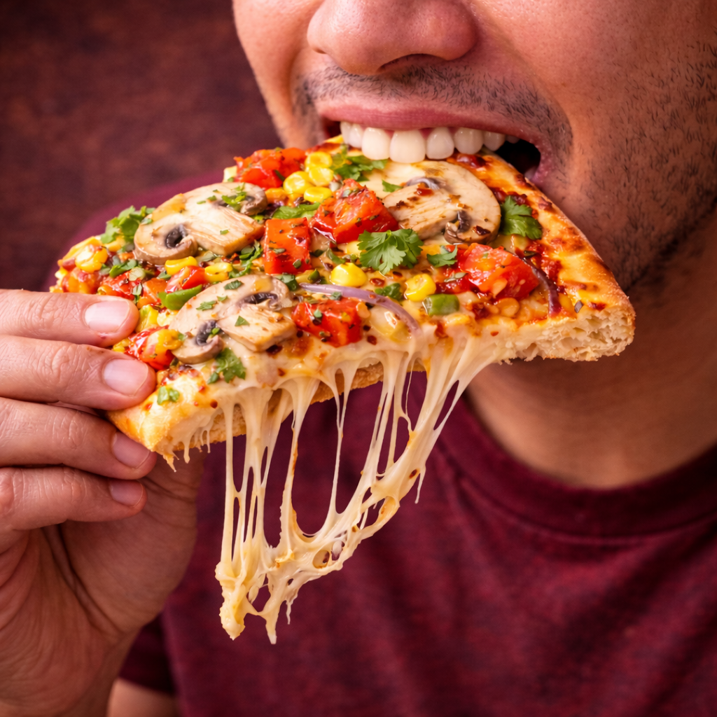 Mix Veg Mushroom Pizza - Image 4